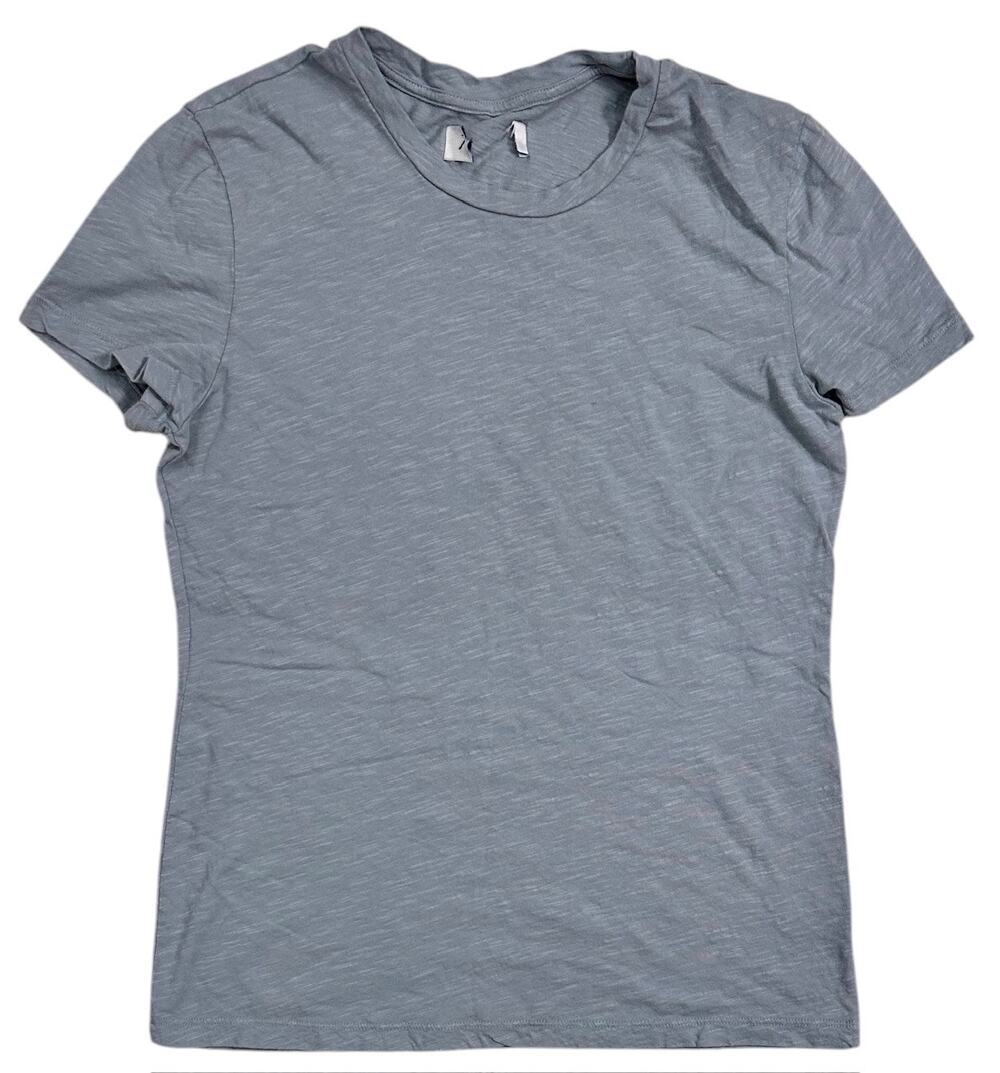 Rowan Women's Tyler Slub Cotton Short Sleeve Top Tee T-Shirt in Bay Blue